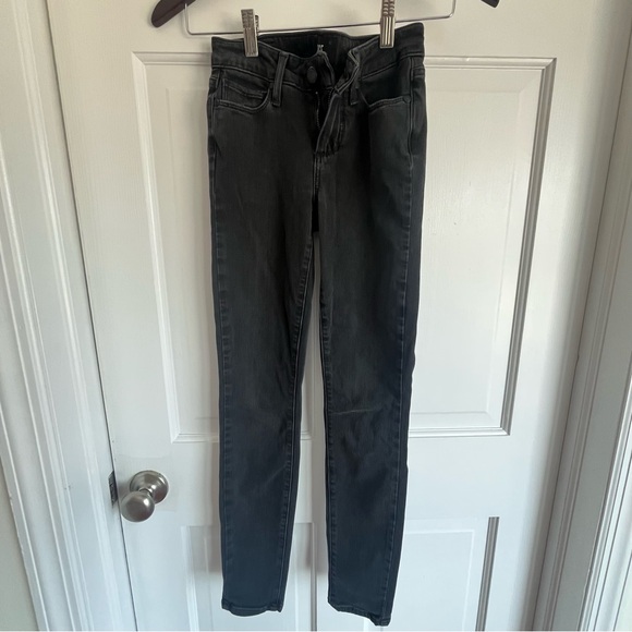 PAIGE Women's Vertugo Ankle Black Fog Skinny Jeans. SZ 24. Minimalist Core - Picture 2 of 12